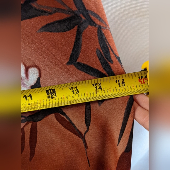 Pre-owned Jonathan Martin sleeveless long dress, floral design, size 9, TD - Picture 7 of 7